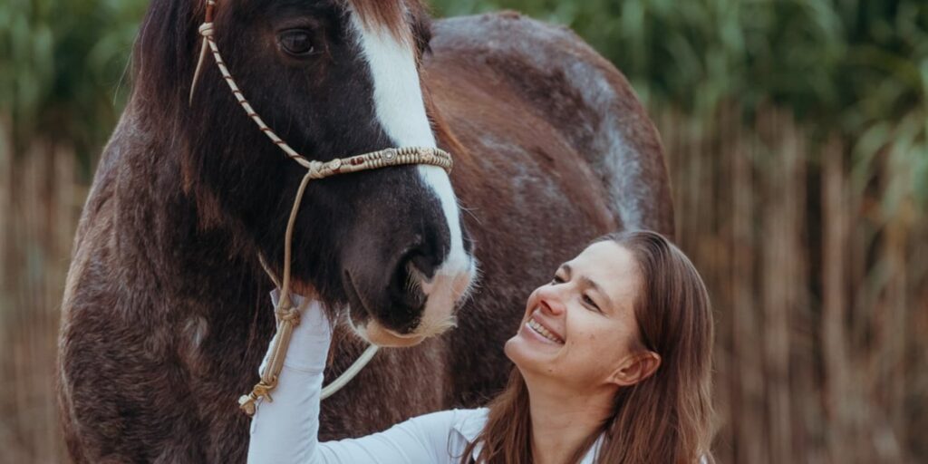 Sandra Maurer & ihr Pferd
