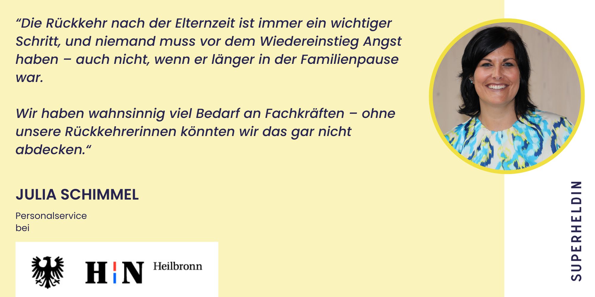 Bei der Stadt Heilbronn muss niemand Angst vor dem Wiedereinstieg nach der Elternzeit haben