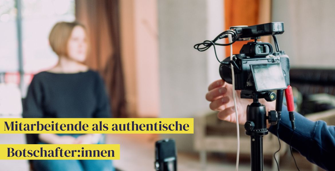 Mitarbeitende sind für Videos und Bilder in Stellenanzeigen authentische Botschafter