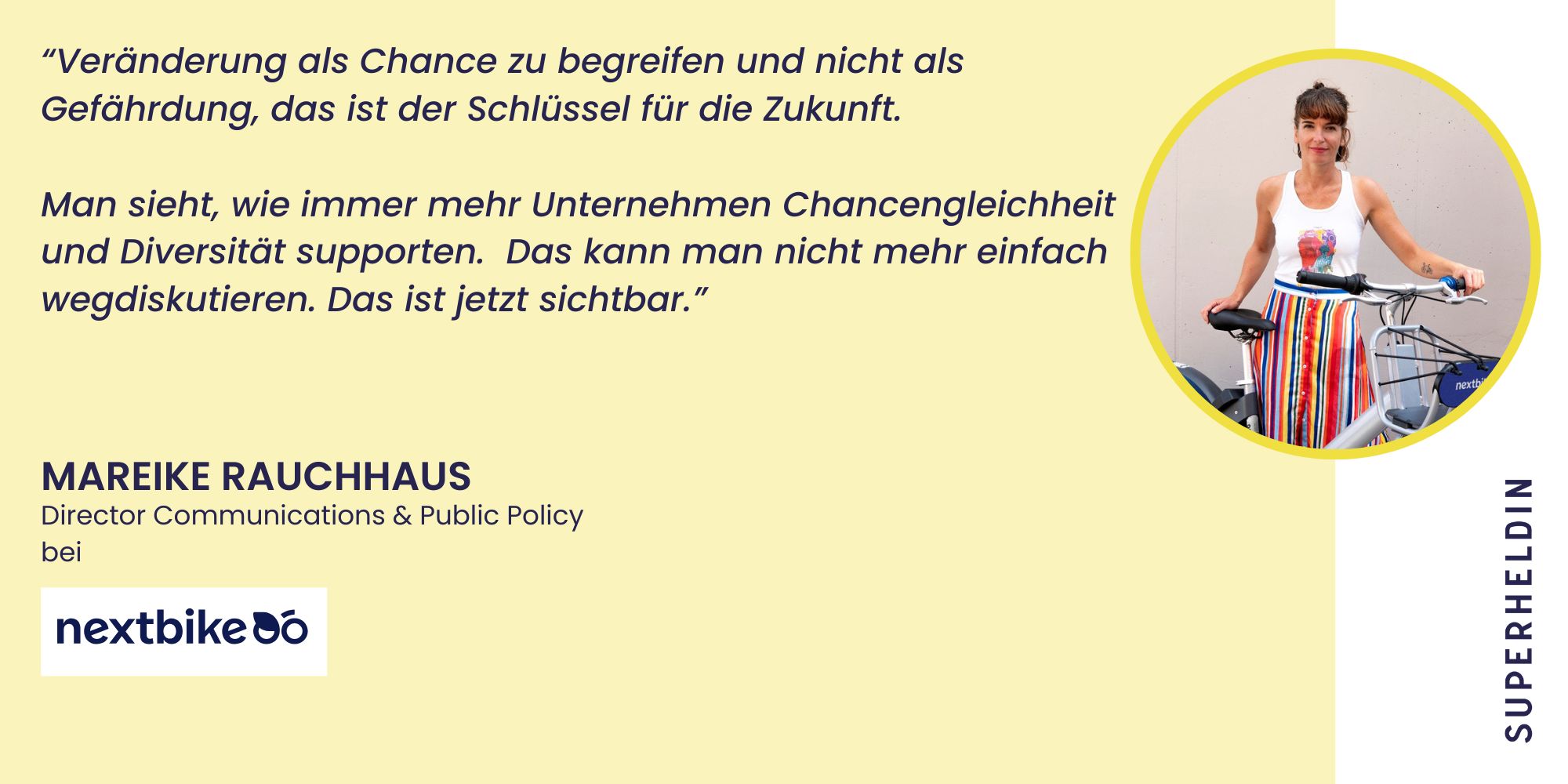 Chancengleichheit für Frauen ist Nextbike wichtig